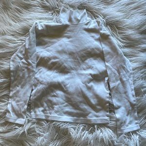 White Brandy Melville Turtle neck T Shirt